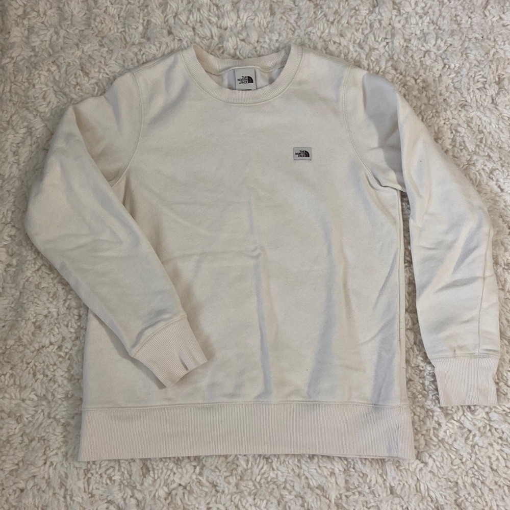 Women’s White North Face Crewneck